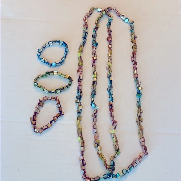 None Jewelry - Necklace & Bracelet Set